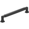 Amerock BP55510FB Maniglia per mobile, altezza192 mm da centro a centro, nero opaco