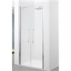 Novellini Box Doccia Porta Doccia Saloon Young 2.0 2B cm 90 ALTEZZA SU MISURA - Profilo: Bianco Opaco - Cristallo: Trasparente