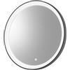 Gea Luce KRIZIA A/P - Applique Led 25W Dimmerabile con Specchio, Touch CCT 3000K-4000K, Antiappannamento, Finitura Nero Satinato - Gealuce