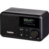 MEDION® S66822 Mini radio DAB+ portatile con Bluetooth (batteria ricaricabile 6,5 ore, piccolo display a colori oscurabile, antenna telescopica, sleep timer, sveglia, snooze, AUX, USB-C)