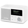 MEDION® S66822 Mini radio DAB+ portatile con Bluetooth (batteria ricaricabile 6,5 ore, piccolo display a colori oscurabile, antenna telescopica, sleep timer, sveglia, snooze, AUX, USB-C)