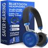 Puro Sound Labs JuniorJam Plus Cuffie con limitazione del volume per bambini, protezione audio sicura per l'udito Cuffie Bluetooth regolabili per tablet, smartphone, PC
