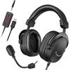 FiFine Cuffie da gaming con microfono, cuffie over-ear cablate, cuffie USB per PC, PS4, PS5, Xbox e Switch, cuffie RGB con audio surround 7.1 e cuscinetti auricolari