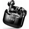 Ordtop Cuffie wireless Bluetooth con bassi stereo 6D, audio CD professionale, sistema Hi-Fi stereo e chiamate chiare