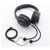 Kopp Cuffie con cavo audio (tipo tubo) a riduzione del rumore, con connettore USB-C, colore nero