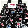 HELLO KITTY Borsa da pranzo Hello Kitty 35th Anniversary nera lucida con tutti i modelli