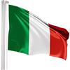 Brubaker Asta in Alluminio per Bandiera Altezza 4 m - Incluso Bandiera Italia di 150 x 90 cm e piantone da interrare