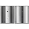 Leship Griglie di ricambio da 38,1 cm per Broil King 9453-54, 9453-57, 9453-64, 9865-54, 9453-67, Broil-Mate, Sterling e altre griglie a gas, in ghisa, resistenti, set da 2 (38,1 x 32,4 cm)
