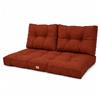 Deco Arts Cuscini da Esterno Set 3 Pezzi per Panca e Divano da Giardino, 1 Seduta 120x60 cm + 2 Schienali 60x35 cm, Spessore 15 cm, Terracotta