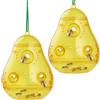 GeeRic 2pz Trappole per Vespe，GeeRic Trappola Repellente per Calabroni Appesi Impermeabile Non Tossica Giallo Trappola per Mosche,Vespe, Calabroni per Agricole, Frutteti, Giardini 10 * 13.5cm