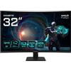 GIGABYTE Monitor gaming curvo da 32 pollici GS32QCA QHD 180HZ 1500R