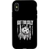 Silly Chaos Club Custodia per iPhone X/XS Got Too Silly Funny Opossum Dietro Prison Bars Mammal Meme
