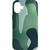 Colorful Camouflage & Swirl Camo Hunting Custodia per iPhone 16 Plus Verde Foresta Scuro Camouflage Pattern Misty Teal Camo