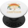 Grande Fan del Campeggio Un Grande Fan del Campeggio Retro Roulotte Camper PopSockets PopGrip Adesivo