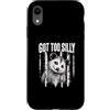 Silly Chaos Club Custodia per iPhone XR Got Too Silly Funny Opossum Dietro Prison Bars Mammal Meme