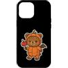 bear pumpkin costume candy apple hallowe Custodia per iPhone 12 Pro Max Costume da zucca orso con mela caramella