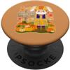 Hello Fall Y'all Cute Halloween Clothes Zucca Patch Farm Abbigliamento Carino Bunny Spaventapasseri in autunno PopSockets PopGrip Adesivo