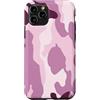 Colorful Camouflage & Swirl Camo Hunting Custodia per iPhone 11 Pro Rosa Rosa Prugna Mauve Camo Modello Camouflage Verticale