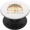Grande Fan del Campeggio Un Grande Fan del Campeggio Retro Roulotte Camper PopSockets PopGrip Adesivo