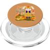 Hello Fall Y'all Cute Halloween Clothes Zucca Patch Farm Abbigliamento Carino Bunny Spaventapasseri in autunno PopSockets PopGrip per MagSafe