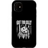 Silly Chaos Club Custodia per iPhone 11 Got Too Silly Funny Opossum Dietro Prison Bars Mammal Meme