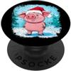 Christmas Animals maialino natale PopSockets PopGrip Adesivo