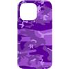 Colorful Camouflage & Swirl Camo Hunting Custodia per iPhone 14 Pro Max Viola Viola Lilla Camo Pattern Ramoscello Camouflage