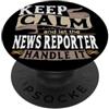 News Reporter Equipment & Gifts News Reporter I Giornalista I Annunciatore I Funny Reporter PopSockets PopGrip Adesivo