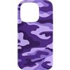 Colorful Camouflage & Swirl Camo Hunting Custodia per iPhone 14 Pro Viola Lilla Classic Camo Pattern Lavender Camouflage