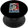 Russian Space History Laika URSS Sovietica Space Dog Astronauta Retro PopSockets PopGrip Adesivo