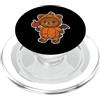 bear pumpkin costume candy apple hallowe Costume da zucca orso con mela caramella PopSockets PopGrip per MagSafe