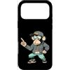 Urban Streetwear Hip Hop Ape Fashion Gra Custodia per iPhone 17 Pro Max Design grafico Hip Hop Ape Swag Streetwear Cool Monkey Art