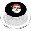 santa glasses hat christmas icon winter Babbo Natale con occhiali PopSockets PopGrip per MagSafe