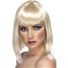 Smiffys Parrucca seducente corta, bionda con frangetta corta, scalata con frangetta Halloween