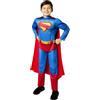 Rubie's Rubies Costume Superman Movie Deluxe per bambino e bambina, Tuta con petto musculoso e mantello, Licenza Ufficiale DC Comics Superman per Carnevale, feste, cosplay, Halloween