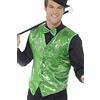SMIFFYS Costume Chich Anni '70, Con Salopette Gilet con paillettes Uomo (Pacco da 1)
