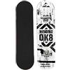 generic dauyavv - Skateboard standard completo da 80 cm, per principianti e professionisti, longboard per strada/piscina/parco, 7 strati di acero canadese e ruote auto line da 52 mm, molto forte e stabile