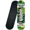 generic dauyavv - Skateboard standard completo da 80 cm, per principianti e professionisti, longboard per strada/piscina/parco, 7 strati di acero canadese e ruote auto line da 52 mm, molto forte e stabile