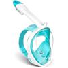 Basuit Maschera integrale da snorkeling, visione a 180°, anti-perdite, maschera | Maschera subacquea integrale anti-appannamento per un'esperienza di snorkeling sicura per adulti