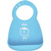 Chicco Bavaglino in silicone azzurro 6m+ facile da arrotolare - Chicco