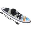 Bestway Hydro-Force SUP Allround Board Set White Cap con pagaia e seggiolino da kayak