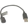 SYSTEM-S Cavo USB 2.0 30 cm da presa micro B a spina tipo A, nero