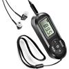 Selius Radio portatile, mini ricevitore FM, cuffie, display a LED