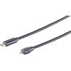 Lustrens Cavo adattatore USB-C a Micro-B, versione 2.0, nero, 1 metro