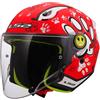 LS2 Casco Bambino OF622 FUNNY II JOY Nero Rosso LS2