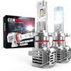 Cenmoll Lampadine H7 Led Canbus, 140 W, 38.000 Lm, 6.000 K (Bianco Freddo) Luminosità Del 700%, 12 V, 24 V, Compatibile Con CAN-Bus, Lampadine Led H7 Per Auto Kit Di Sostituzione Alogena, 2 Pz