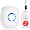 COTINSE Salvavita Anziani SOS Wireless, Pulsante Emergenza Casa | 150m, 5 Livelli Volume, IP55 Impermeabile, Allarme Sicurezza per Anziani, Casa e Case di Riposo