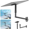 XLTTYWL® 360° Supporto Parete&Palo con Adattatore per Starlink Gen 3/4X/V5 | Per Gen 3/4X/V5, 4 X Adattatore Incluso, Rotazione 360°, Antivento, Metallo Antiruggine, Ideale Per Tetto, Facciata & Camper