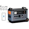 TerraVolt 3600W (7200w Picco) 3600Wh Centrale Elettrica Portatile, PowerMax 3600SE | Ricarica 0-80% in 1h, Batteria LiFePO4, 14 Porte, Generatore Solare Portable Power Station per Casa, Campeggio, Camper