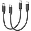RAVIAD Cavo USB C a Lightning [50CM 2Pezzi] Certificato MFi Cavo iPhone USB | Tipo C in Nylon Carica Rapida Caricatore per iPhone 14/13/13 Pro/13 Pro Max/12 Mini/11Pro/11ProMax/11/SE2020/XR/XS/X/8/8Plus
